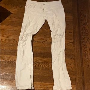 MNML Mens Distressed Denim Jeans 31